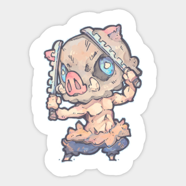 Inosuke Hashibira Kimetsu No Yaiba Chibi Kimetsu No Yaiba Demon