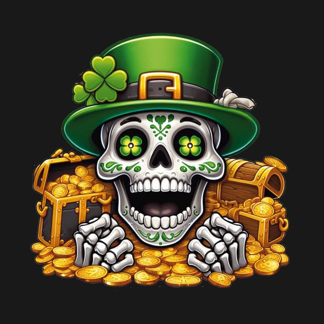 St Patrick's Day - Lucky Bones by ImaginativeInkPOD