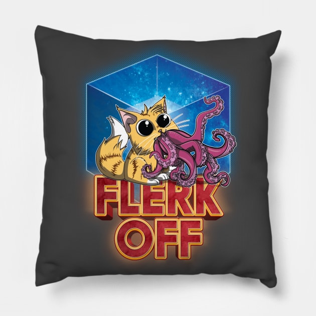 Flerk Off - Goose Pillow by TreemanMorse