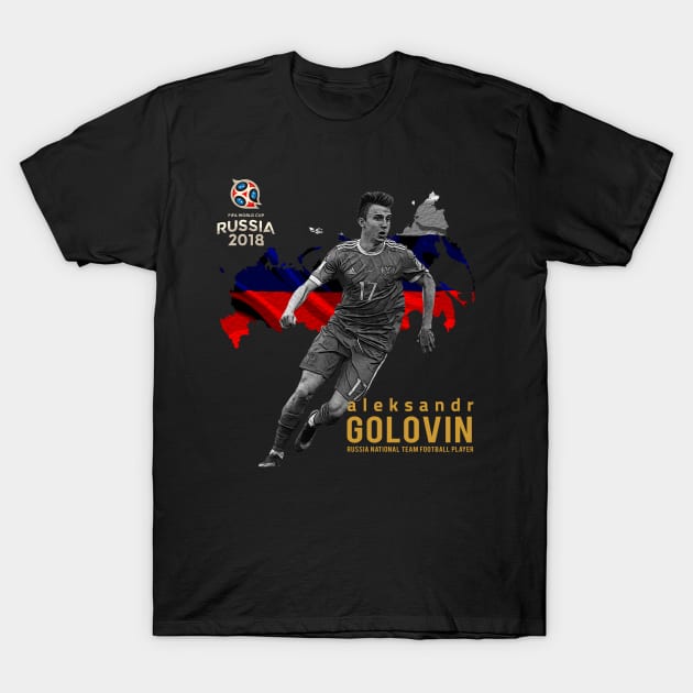 Aleksandr Golovin Russia authentic shirt