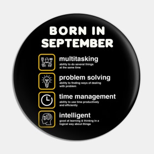 Born in September Pin