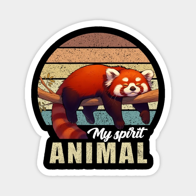 Sleeping Red Panda Magnet by MasutaroOracle