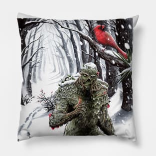 Winter Swamp Thing Pillow