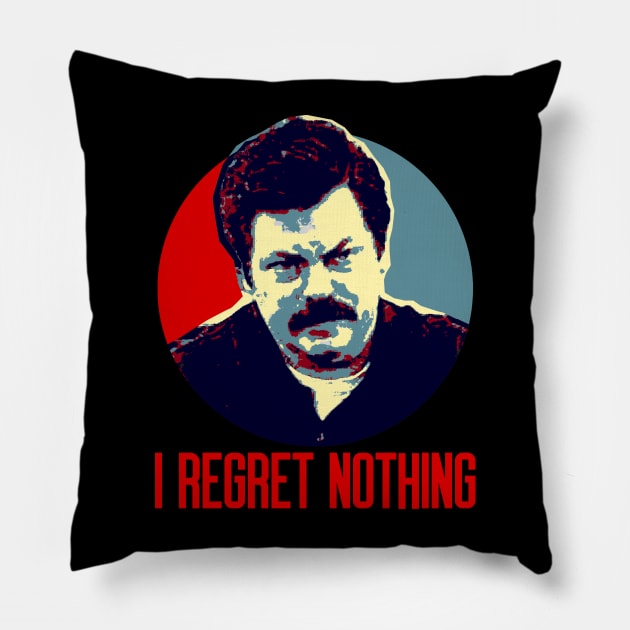 I Regret Nothing Pillow by OcaSign