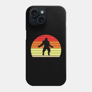 bigfoot angry silhouette Phone Case