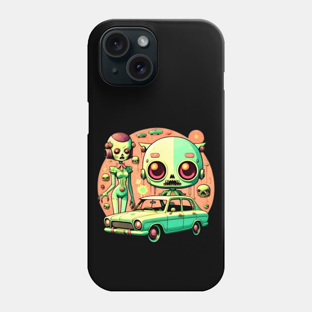 Zombi Boss and THe Dead Queen Phone Case by Sugarori