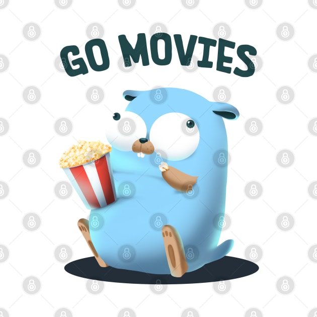 Golang Gopher Go Movies by clgtart