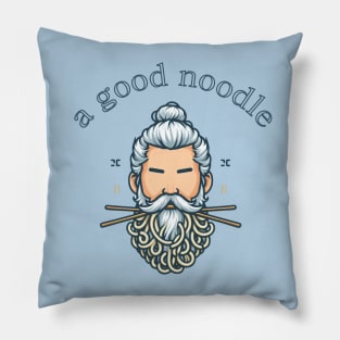 A good noodle, white hairstyle Pillow