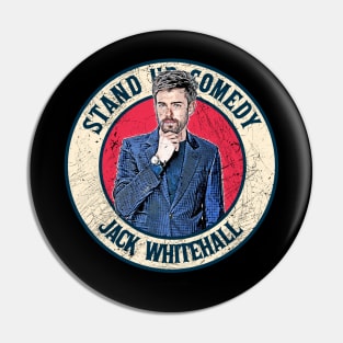 Retro Style Fan Art Design Jack Whitehall Stand up comedy Pin