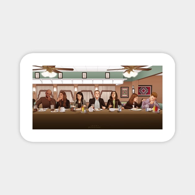 Agents of SHIELD - Last Supper at Rae's Magnet by eclecticmuse