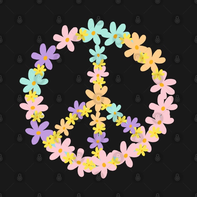 Floral Peace Sign by LittleForest