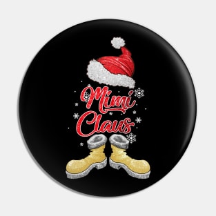 Santa Mimi Claus Merry Christmas Matching Family Group Pin