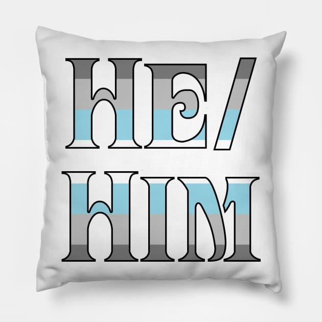 Demiboy He/Him Pillow by Optimysticals