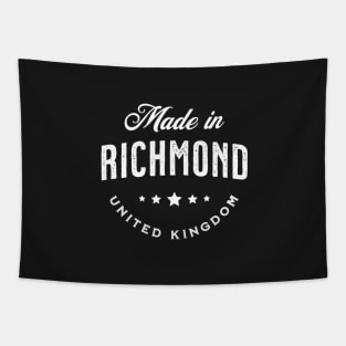 Made In Richmond, UK - Vintage Logo Text Design Tapestry