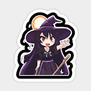 Witchcraft anime characters Chibi style Magnet