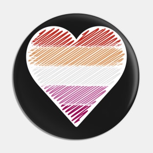 Lesbian - Lgbt Pride Heart Pin