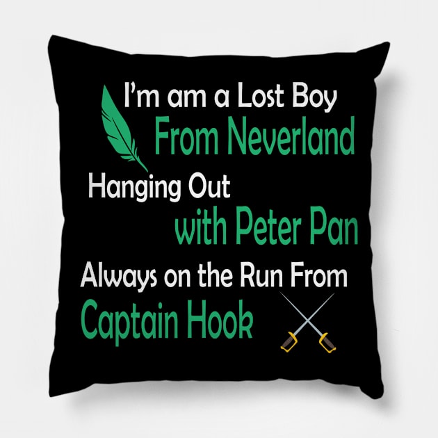 Lost Boy Peter Pan Inspired Design Pillow by Chip and Company