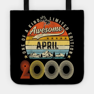 Awesome Since April 2000 Vintage 23rd Birthday Tote