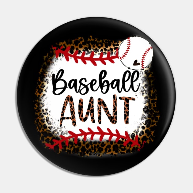 Baseball Aunt Leopard   Baseball Aunt Pin by Wonder man 