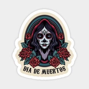 Catrina - Dia De Los Muertos - Color design Magnet