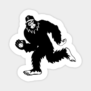 Funny Bigfoot Baseball Magnet