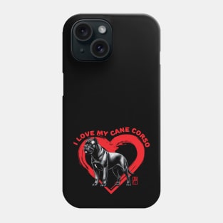 I Love My Cane Corso - I Love my dog - Dog - lion is a piece of cake Phone Case