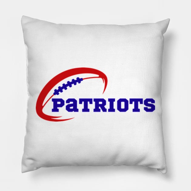 patriots football Pillow by soft and timeless