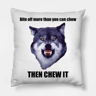 Courage Wolf Pillow