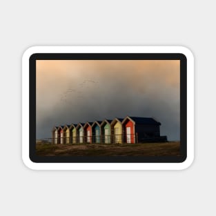 Blyth Beach Huts Northumberland Magnet