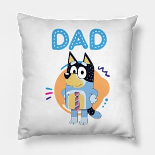 dad bluey Pillow