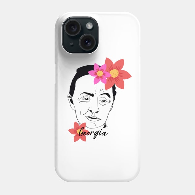 Georgia O'keeffe Phone Case by JustStewin'Art