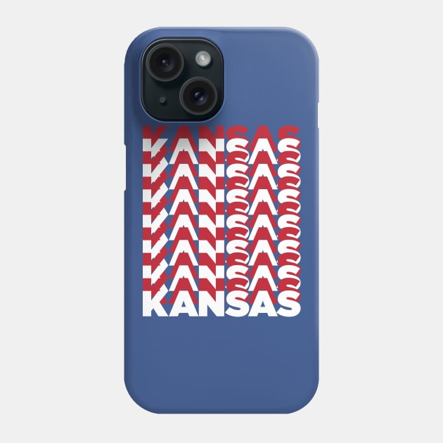 Kansas on Kansas (x14) Phone Case by Jayhawk Nation