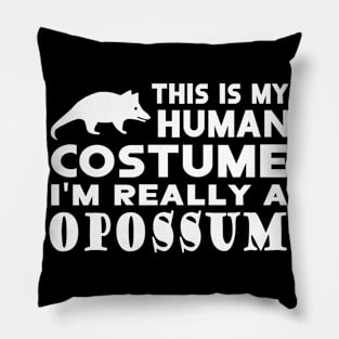 human costume possum design camping fan Pillow