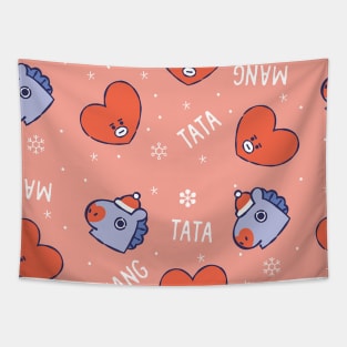 BT21 Let It Snow - Mang + Tata Tapestry