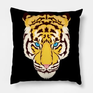 Tiger Head Hand Drawn Pillow