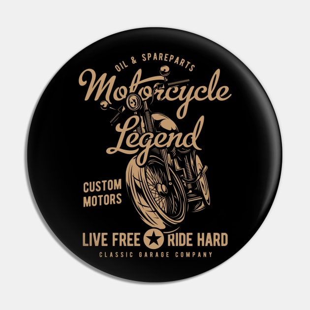 Motorcycle Legend Pin by Verboten