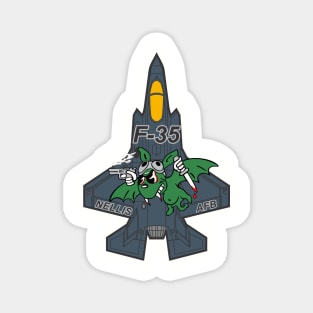 F-35A Lightning II - Green Bats Magnet