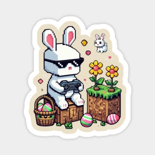 Boys Happy Easter Day Bunny Egg Video Game Kids Mens Gamer Magnet