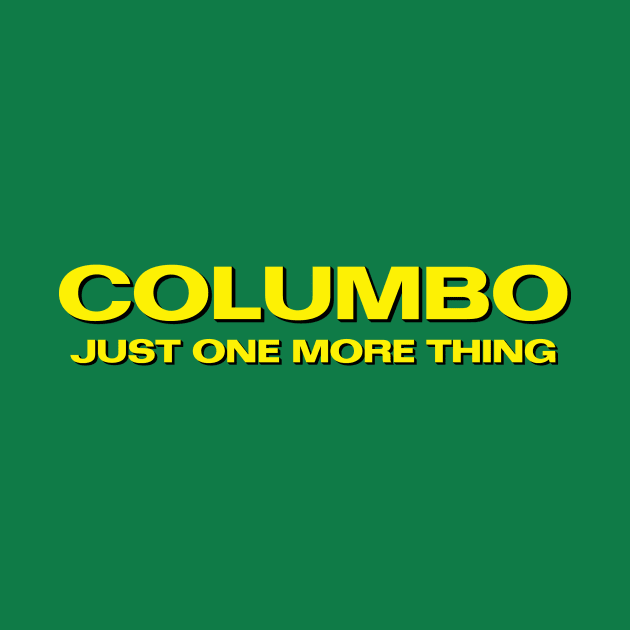 Columbo 'Just One More Thing' by thecolumbophile