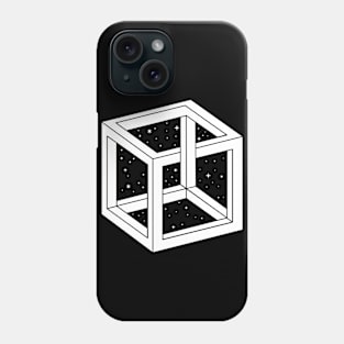White Cube with Stars Phone Case