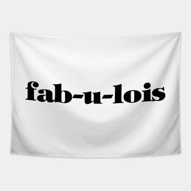 Fab-u-Lois Black Tapestry by loeye