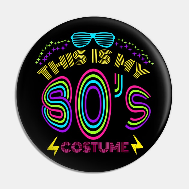 This Is My 80s Costume - Vintage Vaporwave T-Shirt Pin by biNutz