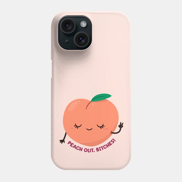 Peach Out! Phone Case by FunUsualSuspects