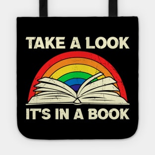 Take a look it's in a book,Reading rainbow Tote