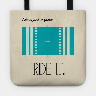 "Life is just a game, play it!" T-shirts and props with sport motto. (Polo Theme) Tote