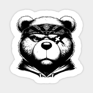 Gangster Teddy Bear Magnet