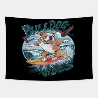 Majestic Boxer Surfer Surfing Tapestry