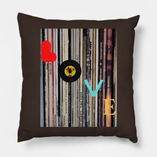 Love. A design for vinyl collectors, love for vinyls. Pillow