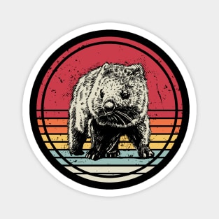 Wombat Retro Vintage Magnet