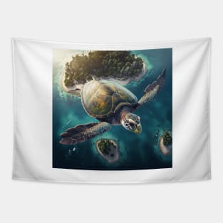 The flying turtle Tapestry